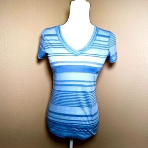 Maurices semi sheer striped blouse Sz S